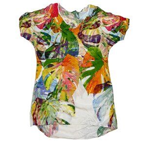 Jams World Multicolor Tropical Leaf Dress
